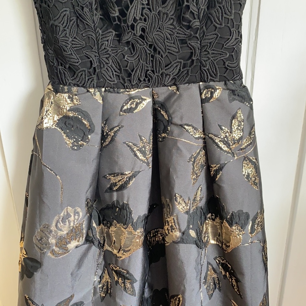 Hutch Lace & Brocade Tea Length Dress - Picture 4 of 9